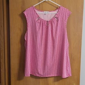 Hot Pink Blouse Tank